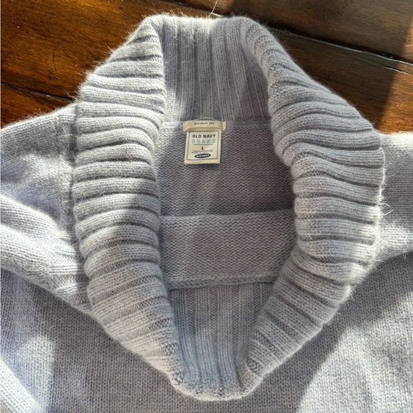 Lavender Angora Turtleneck Sweater-Size Large - Picture 10 of 11